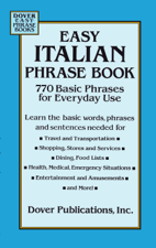 Easy Italian Phrase Book - Dover Cover Art