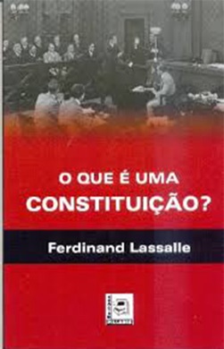Capa do livro O que é constituição? de Ferdinand Lassalle