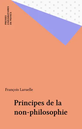 Read: Principes Book de la non-philosophie