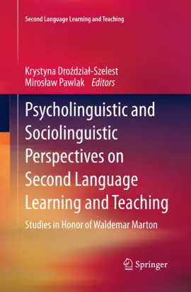 Read: Psycholinguistic Book and Sociolinguistic Perspectives on Second Language Learning and Teaching