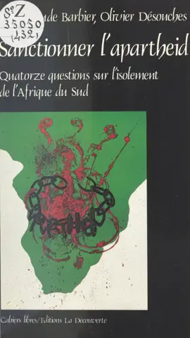 Read: Sanctionner l'apartheid ? Quatorze questions sur l'isolement Book de l'Afrique du Sud