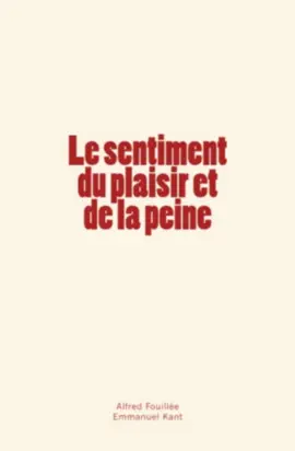 Read: Book Le sentiment du plaisir et de la peine