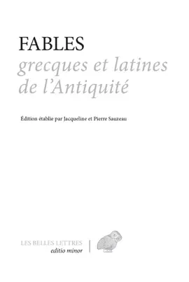 Read: Fables grecques et latines de Book l'Antiquité