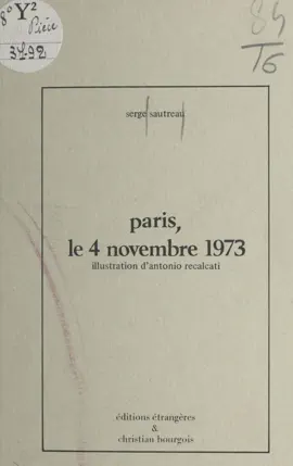 Read: Paris, le Book 4 novembre 1973