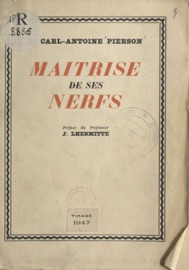 Maîtrise de ses nerfs Carl Antoine Pierson