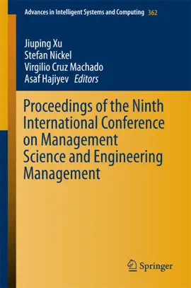 Read: Proceedings of the Ninth International Conference on Management Book Science and Engineering Management
