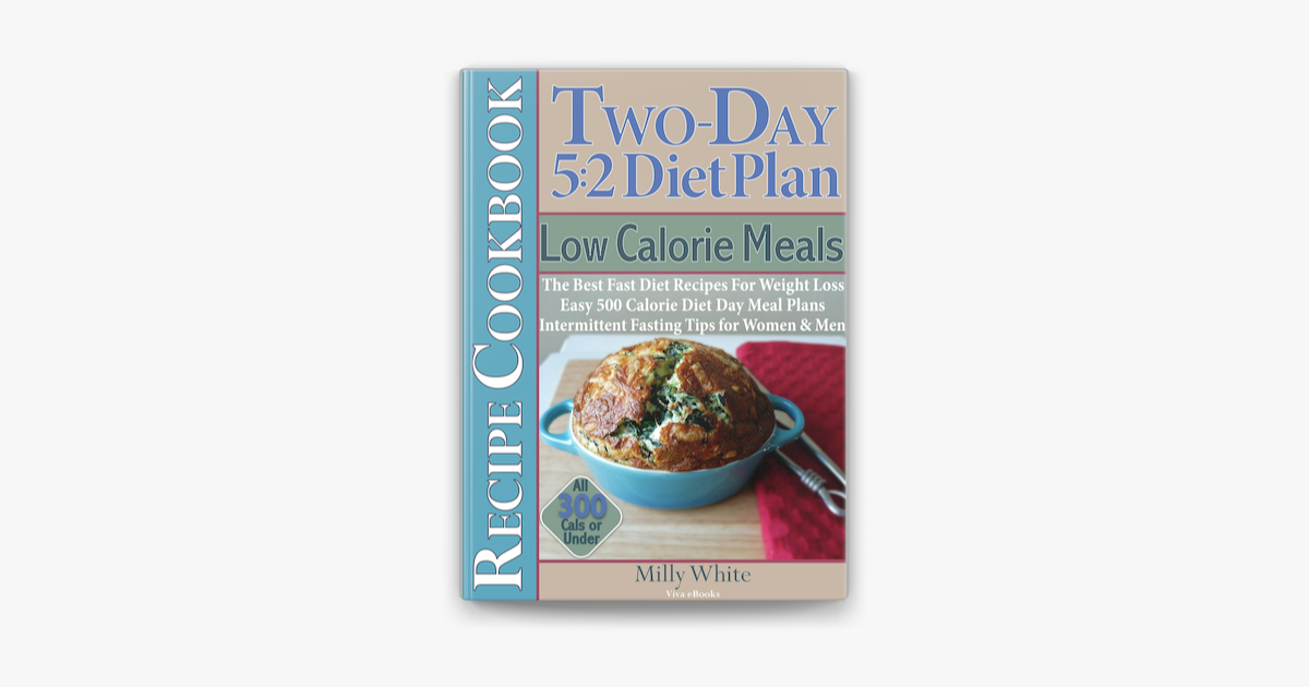 Two-Day 5:2 Diet Plan Low Calorie Meals Recipe Cookbook The Best Fast ...