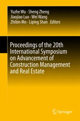 Read: Proceedings of Book the 20th International Symposium on Advancement of Construction Management and Real Estate