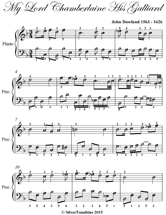 My Lord Chamberlaine His Galliard