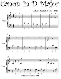 Canon in D Beginner Piano Sheet Music - Johann Pachelbel