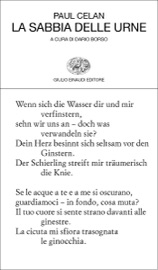 La sabbia delle urne - Paul Celan