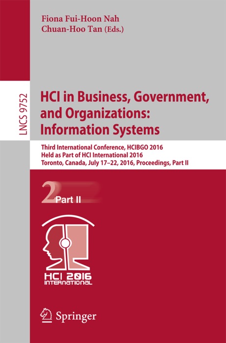 HCI in Business, Government, and Organizations: Information Systems