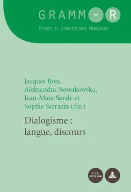Read: Dialogisme: Book langue, discours
