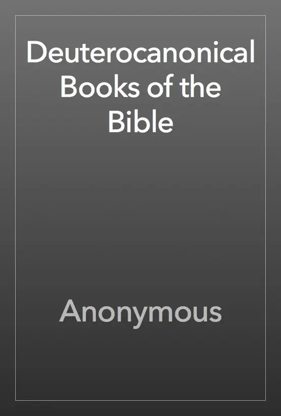 Deuterocanonical Books of the Bible