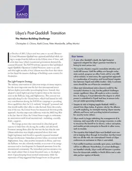 Read: Libya's Book Post-Qaddafi Transition