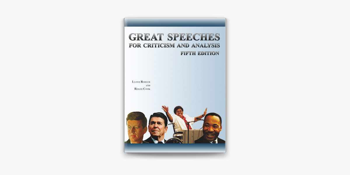 Great Speeches for Criticism and Analysis 5th Edition on Apple Books