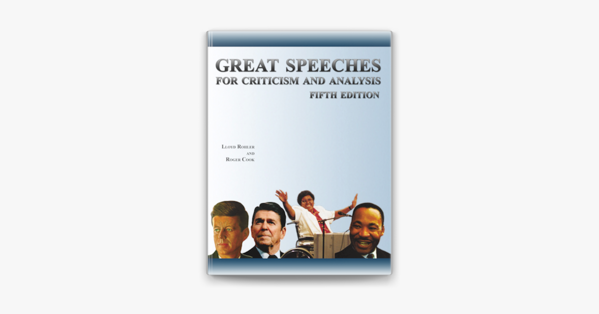 Great Speeches for Criticism and Analysis 5th Edition on Apple Books