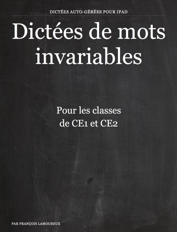 Dictées de mots invariables