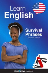 Book cover for Learn English - Survival Phrases English (Enhanced Version) by Innovative Language Learning, LLC