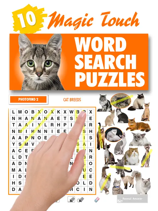 Magic Touch - Cat Breeds Word Search Puzzles