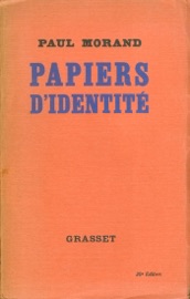 Papiers d'identité - Paul Morand