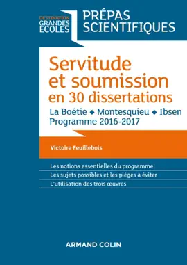 Read: Servitude et Soumission en 30 dissertations Book - Prépas scientifiques 2016-2017