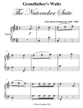 Grandfather’s Waltz the Nutcracker Suite Easy Piano Sheet Music Pdf