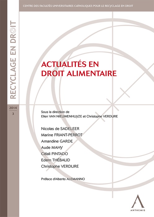 Actualités en droit alimentaire