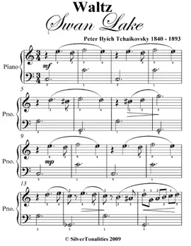 Waltz Swan Lake Easiest Piano Sheet Music