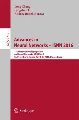 Read: Advances in Neural Networks – Book ISNN 2016