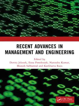 Read: Recent Advances Book in Management and Engineering