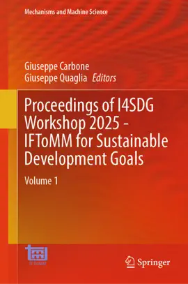Read: Proceedings of I4SDG Workshop 2025 - IFToMM Book for Sustainable Development Goals