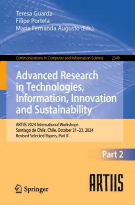 Read: Book Advanced Research in Technologies, Information, Innovation and Sustainability