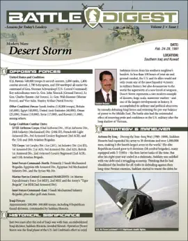 Read: Battle Digest: Desert Storm Book