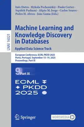 Read: Machine Learning and Knowledge Book Discovery in Databases. Applied Data Science Track