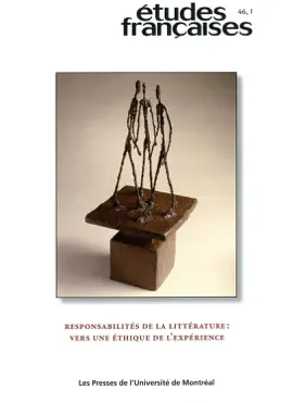 Read: Book Études françaises. Volume 46, numéro 1, 2010