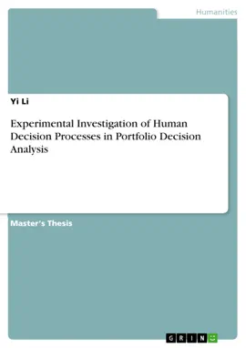 Read: Experimental Investigation of Human Decision Book Processes in Portfolio Decision Analysis