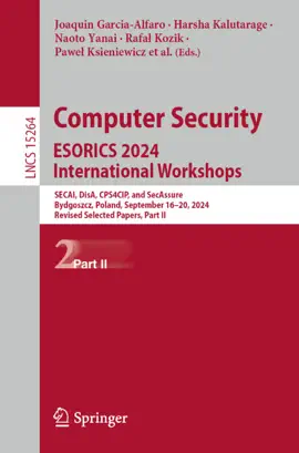 Read: Computer Security. ESORICS 2024 Book International Workshops