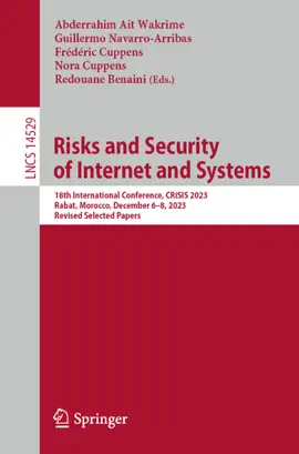 Read: Risks Book and Security of Internet and Systems