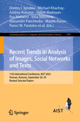 Read: Recent Trends in Analysis of Images, Social Book Networks and Texts