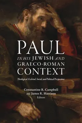 Read: Book Paul in his Jewish and Graeco-Roman Context
