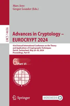 Read: Advances in Book Cryptology – EUROCRYPT 2024