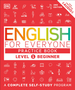 English for Everyone - Level 1 Beginner's Practice Book - DK Cover Art