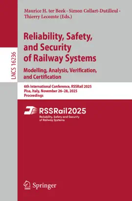 Read: Reliability, Safety, and Security Book of Railway Systems. Modelling, Analysis, Verification, and Certification