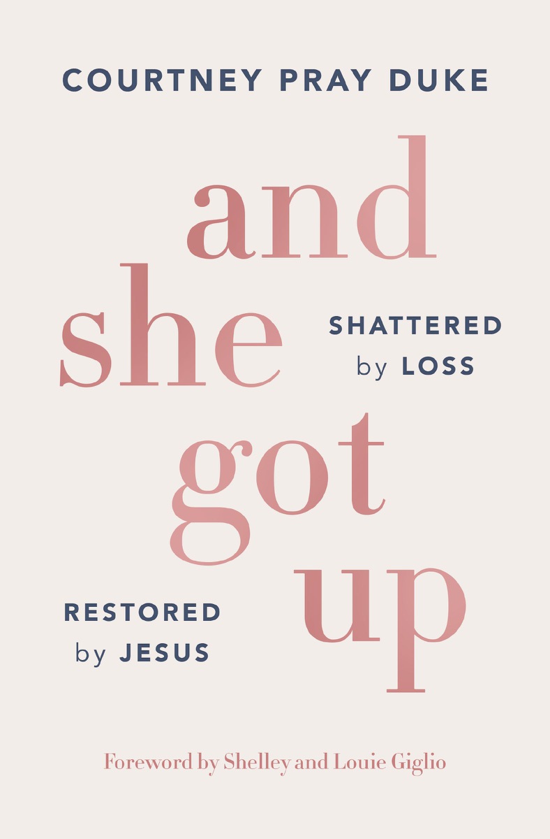 And She Got Up by Courtney Pray Duke cover design