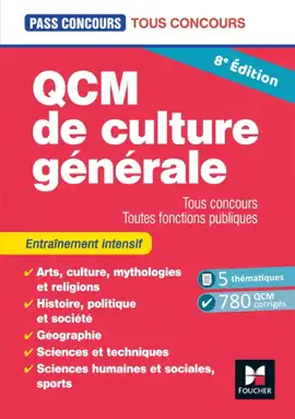 Read: Pass'Concours - QCM de culture générale - Tous concours - 8e édition - Book Entraînement
