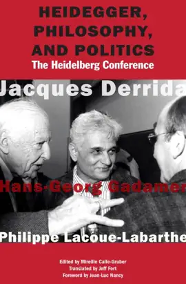 Read: Heidegger, Philosophy, and Book Politics