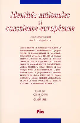 Read: Identités nationales et conscience Book européenne