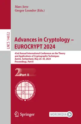 Read: Advances in Cryptology – EUROCRYPT 2024 Book
