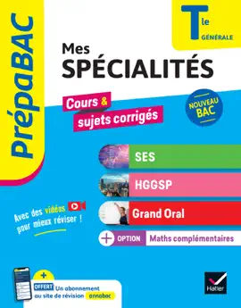 Read: Prépabac - Mes Book spécialités SES, HGGSP, Grand Oral & Maths complémentaires Tle - Bac 2026